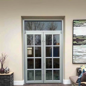 Commercial Storefront Aluminium Frame Door Entry Tempered Glass Pivot Entrance Floor French Doors Exterior Spring Door