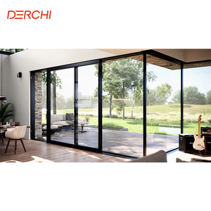 AS2047 Double Glazed Stacker Doors Commercial Exterior Sliding Doors