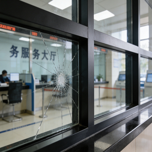 Bulletproof Tempered Glass Aluminum Folding Windows