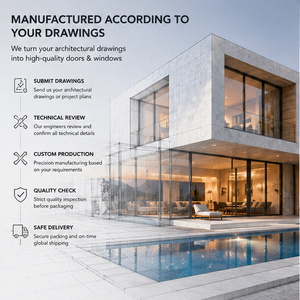 Custom Aluminum Storefront Doors And Windows For Retail Shops