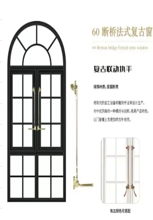 Aluminum swing casement windows and hinged doors