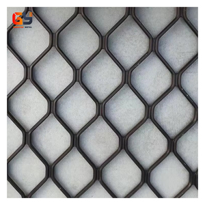 Amplimesh Aluminum Diamond Grille Black Coated Powder Security Mesh