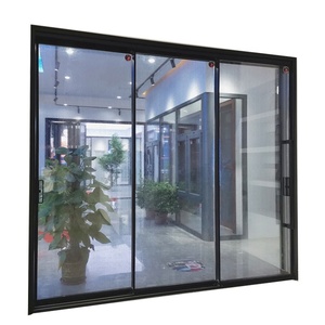 Modern Slide Glass Doors Frameless Aluminum Interior Noiseless Sliding Door