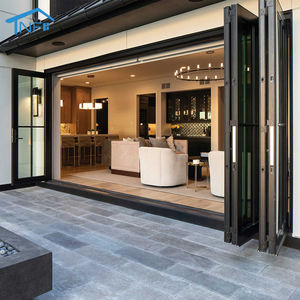 Commercial Modern Low E Bi-Folding Aluminum Door For Hotels