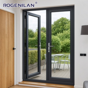 Double Large Glass Fixed French Door