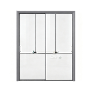 Factory Modern Waterproof Aluminum Sliding Partition Door for Garden and Garage Entrance