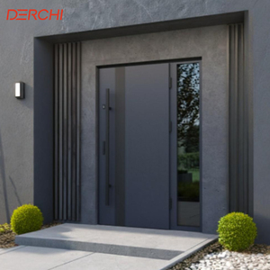 Contemporary Aluminum Entry Door Front Door Exterior Security Door For Residential And Commercial Use