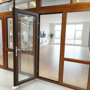 Luxury Thermal Break Aluminum Casement Door Soundproof Waterproof Glass for Villa Apartment