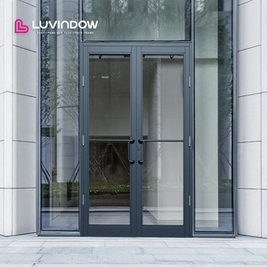 Luvindow Comprehensive Aluminum Storefront Door System for Commercial Projects