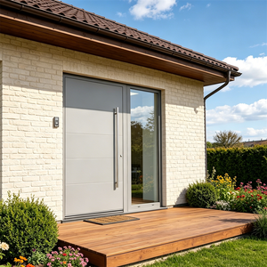 Soundproof Aluminum Glass Villa Front Door