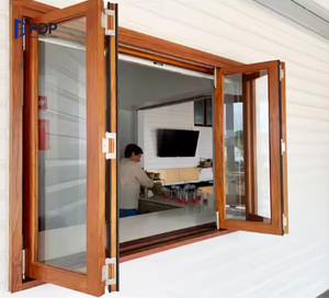 Smooth-Operating Flyscreen Aluminum Clad Wood Folding Windows
