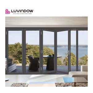 Aluminum Folding Glass Door Laminated Glass Accordion Doors