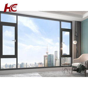 Soundproof Black Frame Aluminium Bathroom Door