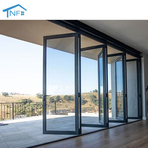 NF Patio Double Glass Exterior Accordion Folding Door