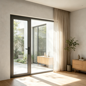 Australian Standard Soundproof Double Glazed Glass Casement Door Aluminium Swing Doors