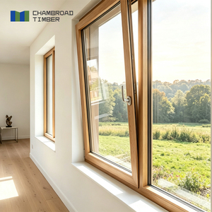 Aluminum Clad Wood Windows Triple Glazed Low-E Glass PHI Certified