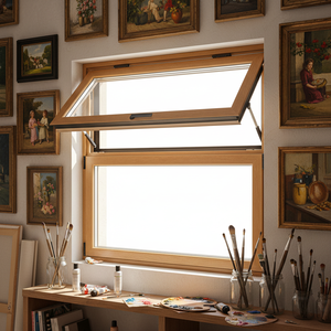 Aluminum Wood Window Manufacturers Aluminum-clad Wood Windows Double Glazing Folding Casement Windows Strong Stainless Steel