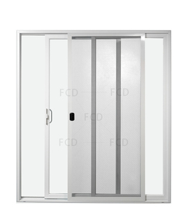 Customizable Commercial Sliding Glass Doors Aluminum Mosquito Net Pane Grill Sliding Door