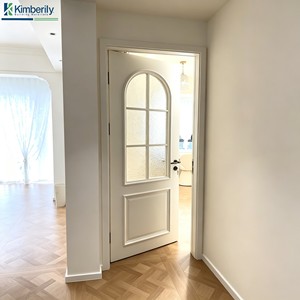 Simple Modern Aluminum Casement Door Smooth Surface Color Custom