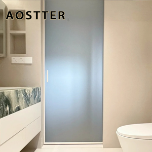 Modern Minimalist ISO Indoor Aluminum Glass Pocket Hidden Sliding Door for Bedroom and Kitchen with Decoration