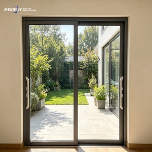 Modern House Aluminum Sliding Door Double Tempered Glass Soundproof Cheap Price For Home Decoration