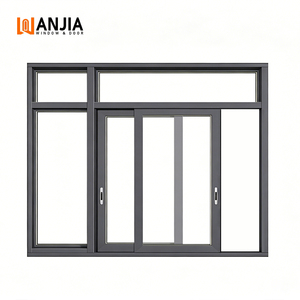 WANJIA Hurricane Impact Resistance Sliding Windows Aluminium Windows and Doors