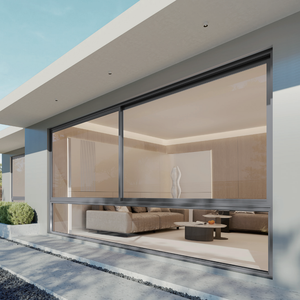 Double Glazed Low-E Glass Aluminum Sliding Windows