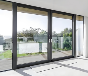Minimalist Design Heavy Duty Sliding Door House Exterior Patio Aluminum Door Beautiful Balcony Sliding Glass Doors
