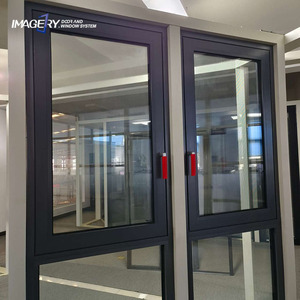 Modern Aluminum Tilt & Turn Triple Glass Windows