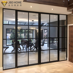 NFRC Certified Black Aluminum Sliding Glass Door
