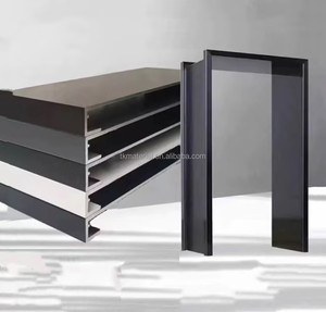 TK Modern Design Aluminum Alloy Matte Cover Extremely Narrow Integrated Balcony Pass Window Set with Window Frame Wrap Edge
