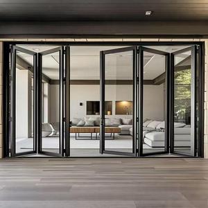 Hurricane Proof Aluminum Bi-Fold Window Double Glazed Folding Glass Windows Bulk Order Price