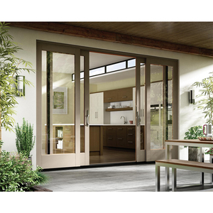 Hihaus New Double Cavity Giant Bi Parting Sliding Storm Stacker Glass Doors