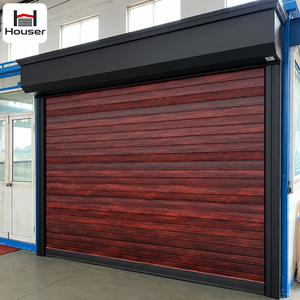 Hurricane Resistant Aluminum Roller Shutter Door Automatic Storm Shutter Windproof Security Rolling Door for Coastal Area