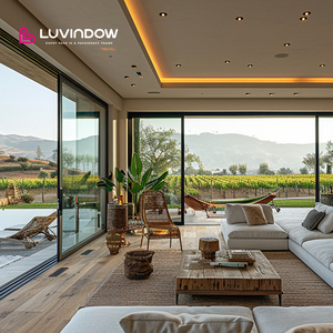 Heavy-Duty Commercial & Residential Modern Energy Efficient Large Patio Sliding Aluminum Glass Doors