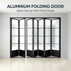 Aluminum Alloy Waterproof Folding Sliding Door Minimalist Partition