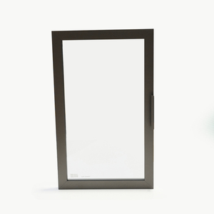 4Mm Tempered Glass Base Frame Glass Cabinet Door Air Smart Integrated Handle Slim Frame Aluminum Windows