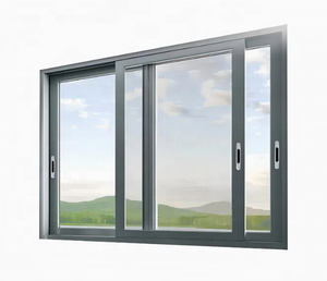 Custom Aluminum Sliding Windows Double Glazed Thermal Break Low-E Glass Durable