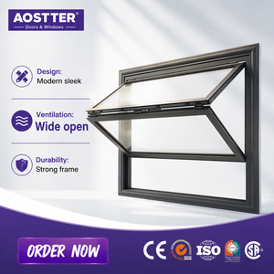 AOSTTER CE Certified Soundproof Thermal Break Double Glazed Top Hung Bifold Window