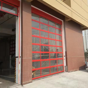 Aluminium Stacking Roll up Gate Doors Aluminum Entrance Commercial Industrial Sectional Stacking Doors