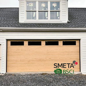 Andexin Weather Resistant Wood Look Aluminum Garage Door Stable Performance For Outdoor Building