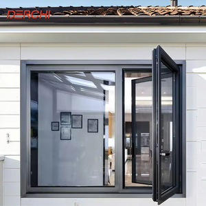 NFRC Hurricane Proof Impact Window Energy Saving Low E Glass Thermal Break Casement Window