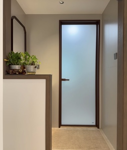 High Quality Soundproof Waterproof Aluminum Frame Glass Panel Door