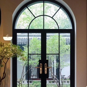 Custom Aluminum Alloy Single Double French Hinged Casement Door