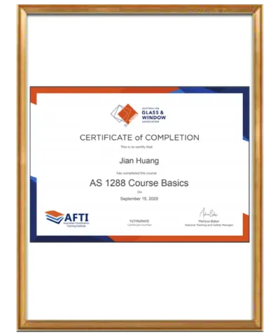 BrioWindow door and window quality certificate 5