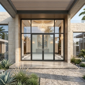 Modern Contemporary Aluminum Hinge Swing Casement Doors
