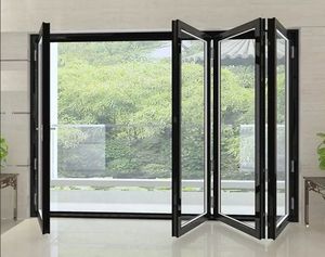 Aluminium Doors and Windows Luxury Insulated Tempered Glass Aluminum Profile Patio Sliding Folding Door