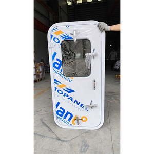 Marine Aluminum Watertight Door Multi Handwheel Locking, Solid Ship Bulkhead Door for Vessel Ferry