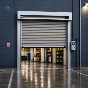 Fast Action Insulated Aluminum High Speed Door for Exterior Industrial Entrances