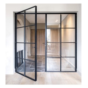 Black Crittall Style Internal Slimline Lounge Aluminum Doors